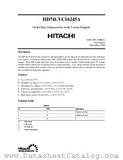 HD74LVC16245 datasheet pdf Hitachi Semiconductor