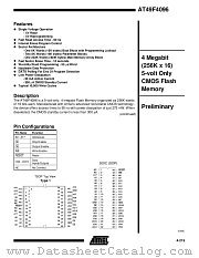AT49F4096-12TI datasheet pdf Atmel