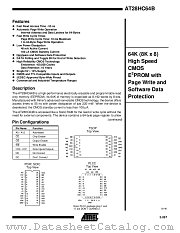 AT28HC64B-90SC datasheet pdf Atmel