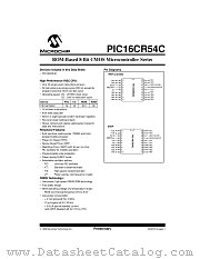 PIC16CR54B-20/SS datasheet pdf Microchip