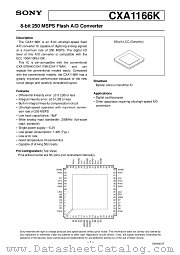 CXA1166 datasheet pdf SONY