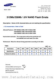 K9F5608Q0C-HIB0 datasheet pdf Samsung Electronic