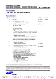K9F5616U0B-HIB0 datasheet pdf Samsung Electronic