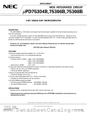 UPD75308B datasheet pdf NEC