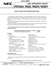 UPD784224YGC datasheet pdf NEC