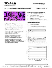TGA1073G datasheet pdf TriQuint Semiconductor