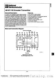 LM1819N datasheet pdf National Semiconductor