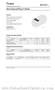 BZT55C6V8 datasheet pdf TEMIC