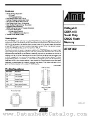 AT49F020-55PC datasheet pdf Atmel
