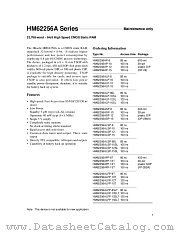 HM62256ASP-12 datasheet pdf Hitachi Semiconductor