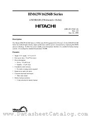 HM62W16256BLTT-5 datasheet pdf Hitachi Semiconductor
