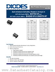BAS70-W datasheet pdf Diodes