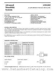 AMS1083CM-25 datasheet pdf Advanced Monolithic Systems