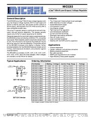 MIC5203-3.0BM4 datasheet pdf Micrel Semiconductor