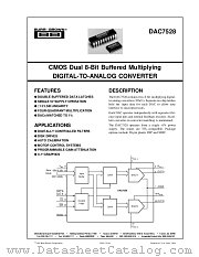DAC7528UB datasheet pdf Burr Brown