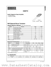 B772 datasheet pdf Fairchild Semiconductor