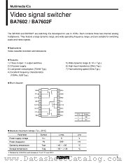 BA7602 datasheet pdf ROHM