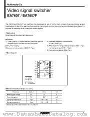BA7607 datasheet pdf ROHM