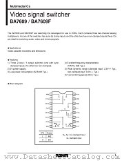BA7609F datasheet pdf ROHM