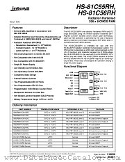 HS1-81C55RH datasheet pdf Intersil