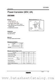 2SC5880 datasheet pdf ROHM