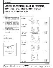 DTA143EUA datasheet pdf ROHM
