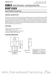 KGF1323 datasheet pdf OKI electronic eomponets