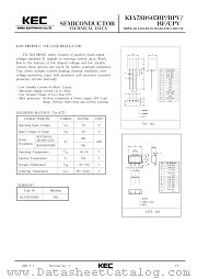 KIA78DS05 datasheet pdf Korea Electronics (KEC)