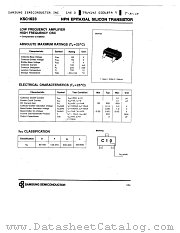 KSC1623 datasheet pdf Samsung Electronic