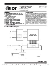 IDT71V124SA15YI datasheet pdf IDT