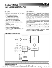 IS62LV12816L-120B datasheet pdf Integrated Silicon Solution Inc