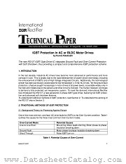 IR2137IGBT datasheet pdf International Rectifier