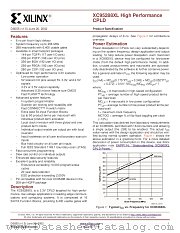 XC95288XL-10TQ144I datasheet pdf Xilinx