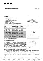 TLE4274DV50 datasheet pdf Siemens
