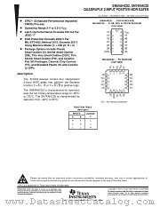 SN54AHC02W datasheet pdf Texas Instruments