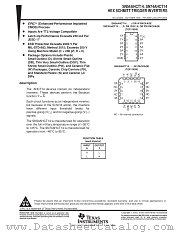SN54AHCT14FK datasheet pdf Texas Instruments