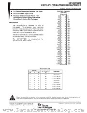 SN74CBT16214DGG datasheet pdf Texas Instruments