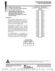 SN74CBT16244DGG datasheet pdf Texas Instruments