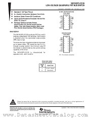 SN74CBTLV3125DGV datasheet pdf Texas Instruments