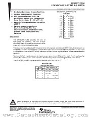 SN74CBTLV3384DBQ datasheet pdf Texas Instruments
