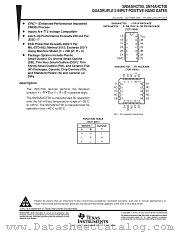 SN54AHCT00W datasheet pdf Texas Instruments