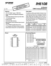 IH6108CPE datasheet pdf Intersil