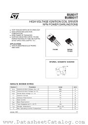 BUB931T datasheet pdf ST Microelectronics