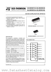 ULN200X datasheet pdf ST Microelectronics