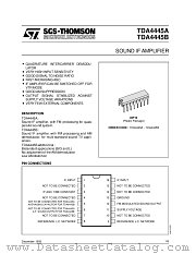 TDA4445B datasheet pdf ST Microelectronics