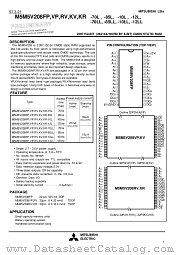 M5M5V208RV-85L datasheet pdf Mitsubishi Electric Corporation