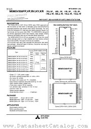 M5M5V208KV-10L-W datasheet pdf Mitsubishi Electric Corporation