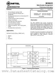 MH88422-2 datasheet pdf Mitel Semiconductor