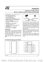 74VHC373T datasheet pdf ST Microelectronics
