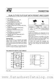 74VHCT74 datasheet pdf ST Microelectronics